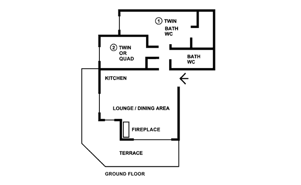 Chalet L’Eterlou Courchevel Floor Plan 1